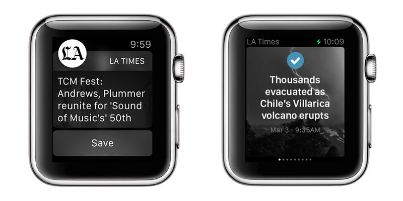 LA Times Apple Watch